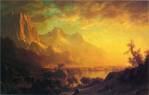 Wind River (Albert Bierstadt) - Reprodução com Qualidade Museu