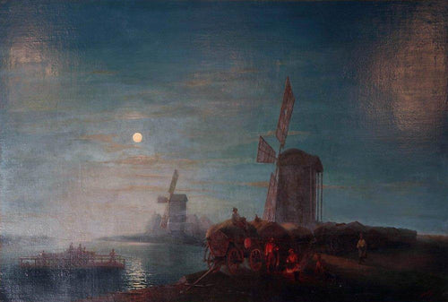 Moinho de vento (Ivan Aivazovsky) - Reprodução com Qualidade Museu