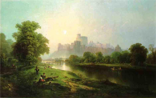 Castelo de Windsor (Edward Moran) - Reprodução com Qualidade Museu