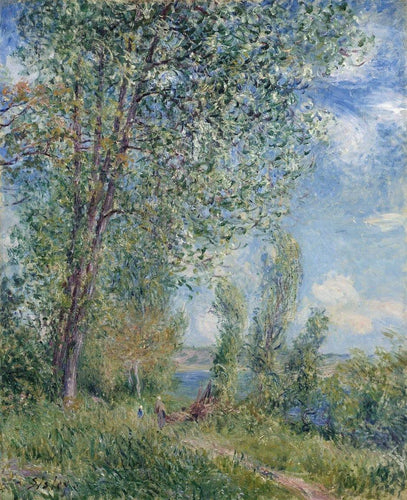 Tarde ventosa em maio (Alfred Sisley) - Reprodução com Qualidade Museu