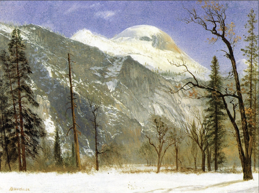 Inverno no vale de Yosemite (Albert Bierstadt) - Reprodução com Qualidade Museu