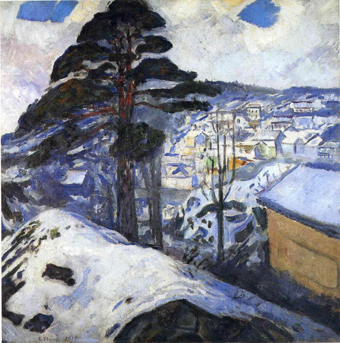 Inverno em Kragero (Edvard Munch) - Reprodução com Qualidade Museu