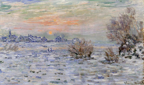 Inverno no Sena, Lavacourt (Claude Monet) - Reprodução com Qualidade Museu