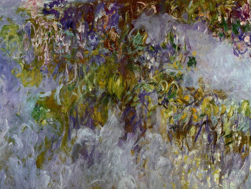 Wisteria - metade esquerda (Claude Monet) - Reprodução com Qualidade Museu