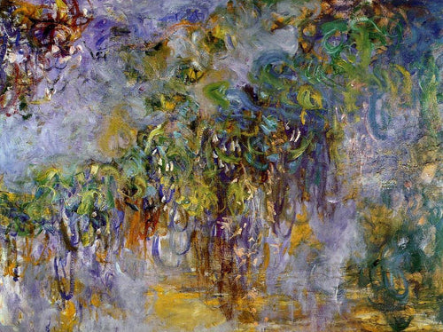 Glicínia - metade direita (Claude Monet) - Reprodução com Qualidade Museu