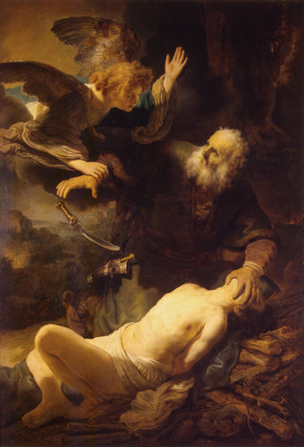 Sacrifício de Isaac (Rembrandt) - Reprodução com Qualidade Museu
