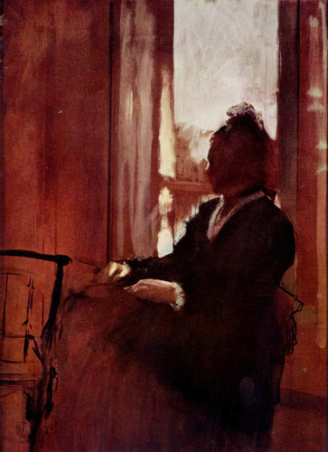 Mulher em uma janela (Edgar Degas) - Reprodução com Qualidade Museu