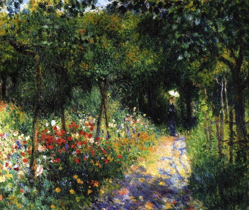 Mulheres em um jardim (Pierre-Auguste Renoir) - Reprodução com Qualidade Museu