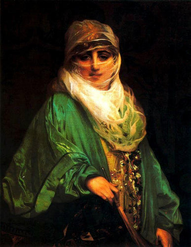 Mulher de Constantinopla (Jean-Leon Gerome) - Reprodução com Qualidade Museu