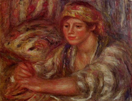 Cartas de jogar feminino (Pierre-Auguste Renoir) - Reprodução com Qualidade Museu