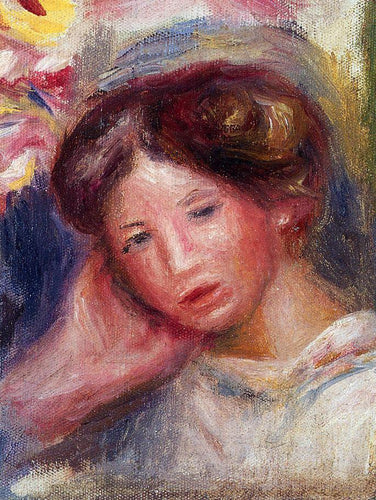 Cabeça de mulher (Pierre-Auguste Renoir) - Reprodução com Qualidade Museu