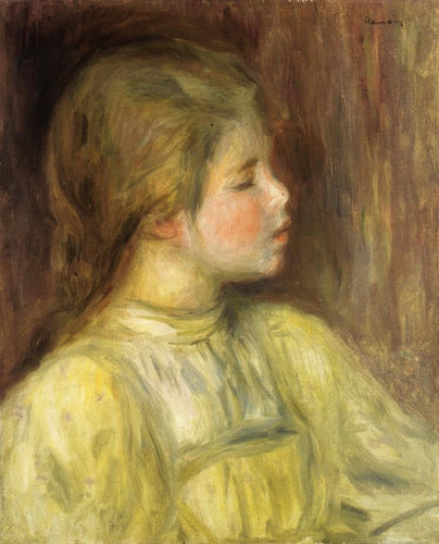 A cabeça da mulher, a pensadora (Pierre-Auguste Renoir) - Reprodução com Qualidade Museu