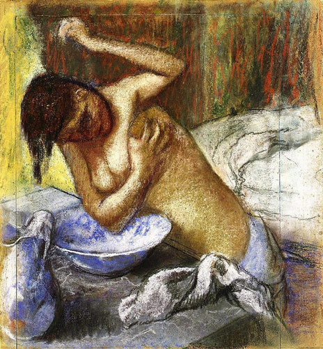 Mulher esfregando o peito (Edgar Degas) - Reprodução com Qualidade Museu
