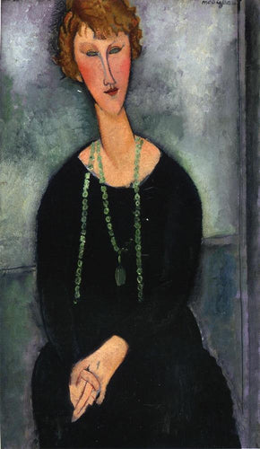 Mulher com um colar verde - Madame Menier - Replicarte