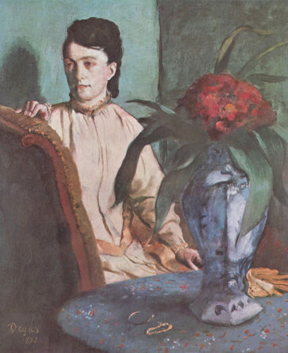 Mulher Com O Vaso Oriental (Edgar Degas) - Reprodução com Qualidade Museu