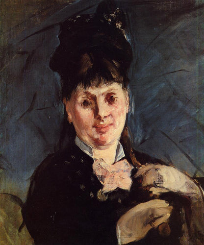 Mulher com guarda-chuva (Edouard Manet) - Reprodução com Qualidade Museu