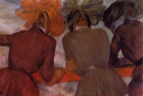 Mulheres apoiadas em uma grade (Edgar Degas) - Reprodução com Qualidade Museu