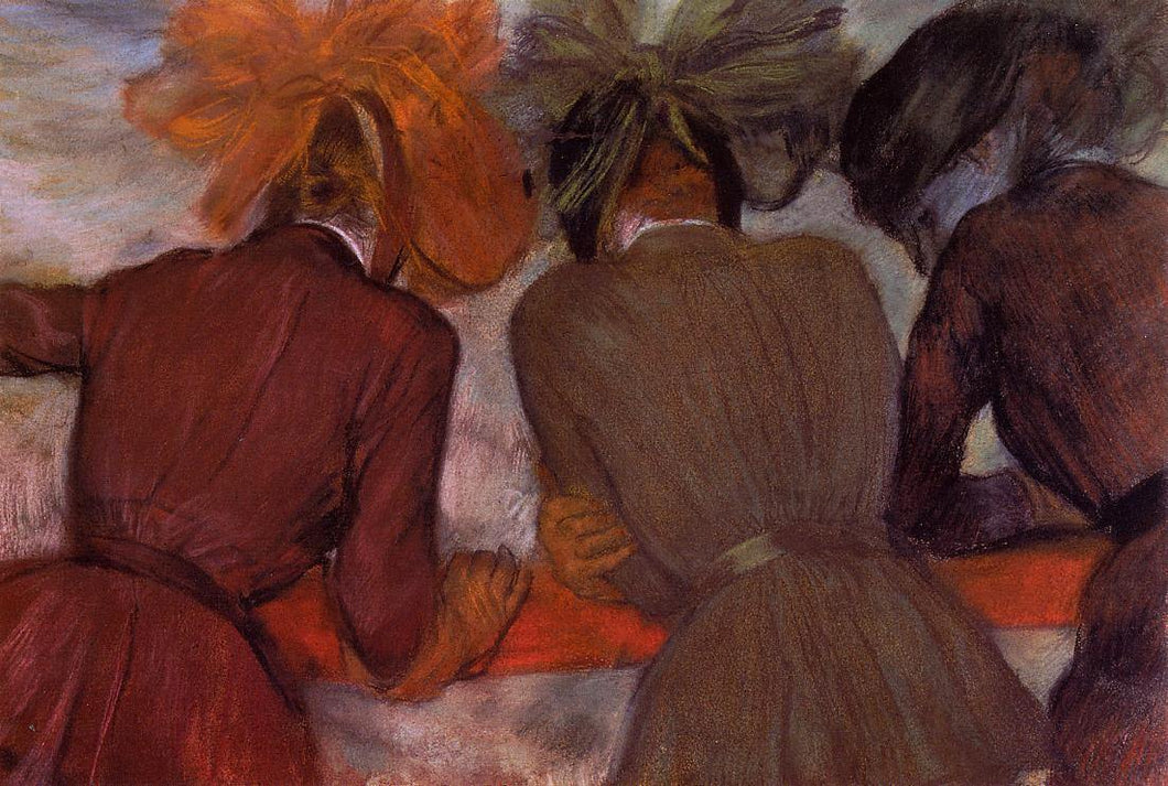 Mulheres apoiadas em uma grade (Edgar Degas) - Reprodução com Qualidade Museu