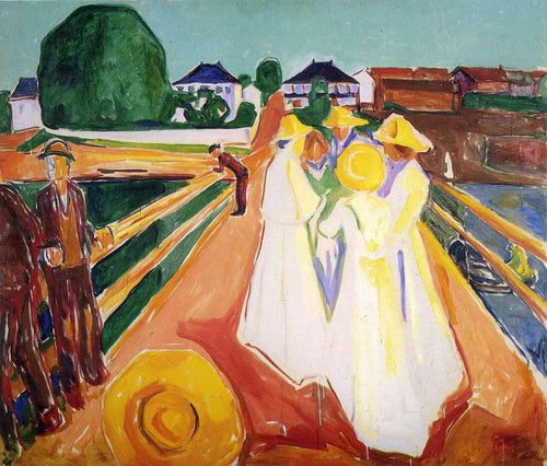 Mulheres na ponte (Edvard Munch) - Reprodução com Qualidade Museu