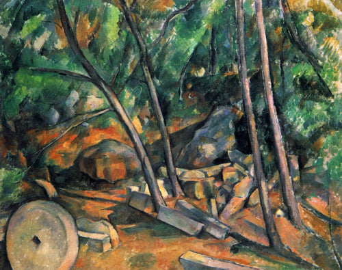 Madeiras com Mó (Paul Cézanne) - Reprodução com Qualidade Museu