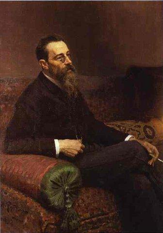 Retrato do compositor Nikolay Rymsky Korsakov