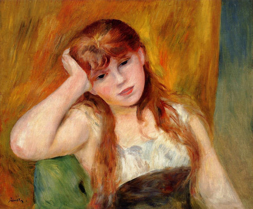Jovem loira (Pierre-Auguste Renoir) - Reprodução com Qualidade Museu