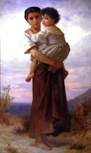 Jovens boêmios (William-Adolphe Bouguereau) - Reprodução com Qualidade Museu