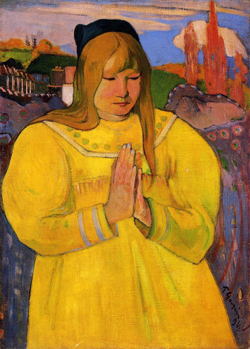 Mulher bretã em oração