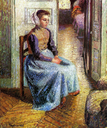 Jovem Donzela Flamenga (Camille Pissarro) - Reprodução com Qualidade Museu