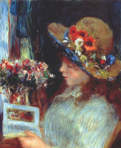 Leitura de menina (Pierre-Auguste Renoir) - Reprodução com Qualidade Museu