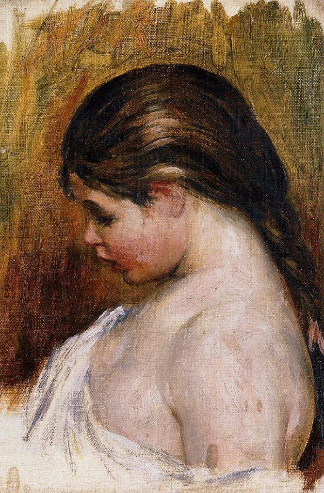 Leitura de menina (Pierre-Auguste Renoir) - Reprodução com Qualidade Museu