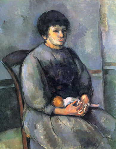 Rapariga com uma boneca (Paul Cézanne) - Reprodução com Qualidade Museu