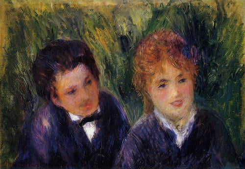 Jovem e Jovem (Pierre-Auguste Renoir) - Reprodução com Qualidade Museu