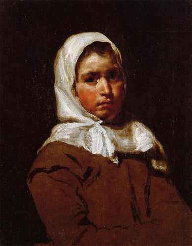 Jovem camponesa (Diego velázquez) - Reprodução com Qualidade Museu