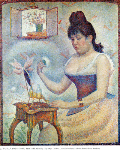 Jovem mulher se pulverizando (Georges Seurat) - Reprodução com Qualidade Museu