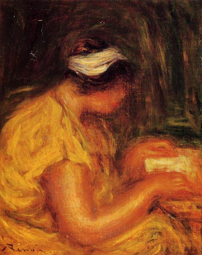 Jovem lendo (Pierre-Auguste Renoir) - Reprodução com Qualidade Museu