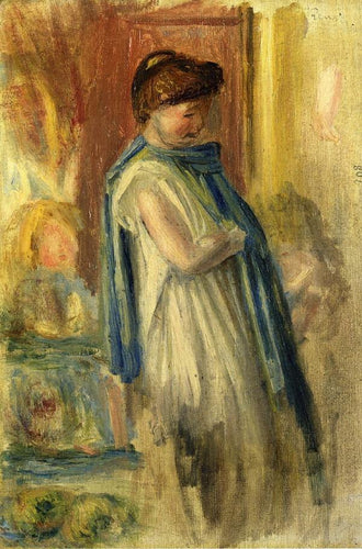 Jovem em pé (Pierre-Auguste Renoir) - Reprodução com Qualidade Museu