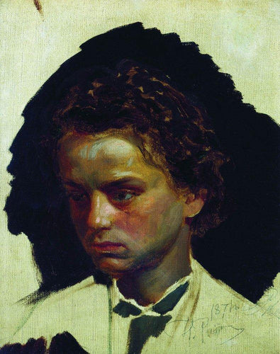 Retrato da juventude do escultor Ilya Yakovlevich Ginzburg