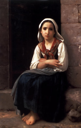 Yvonette (William-Adolphe Bouguereau) - Reprodução com Qualidade Museu