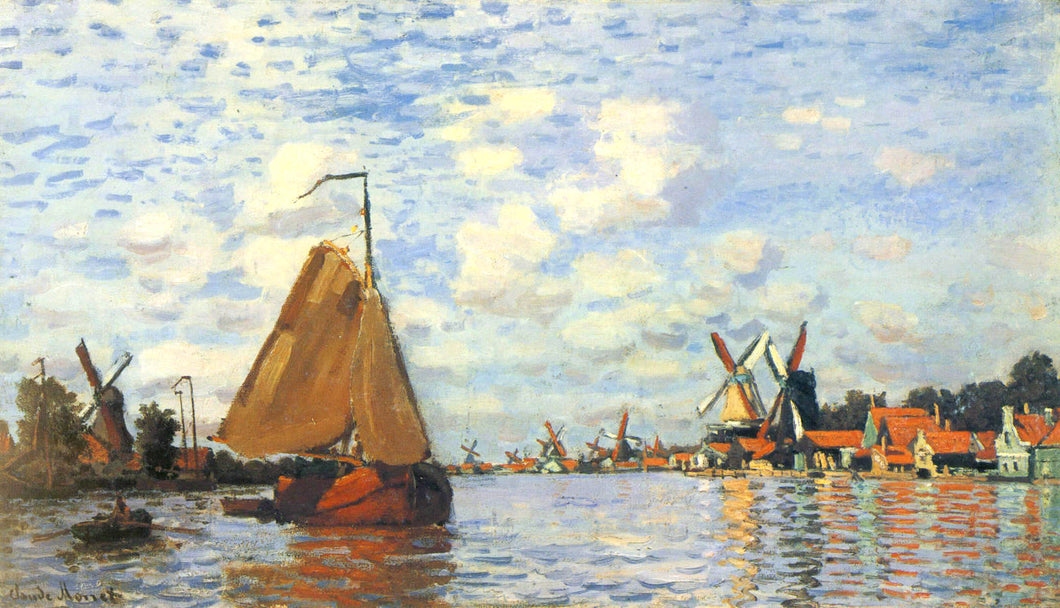 Zaan At Zaandam (Claude Monet) - Reprodução com Qualidade Museu