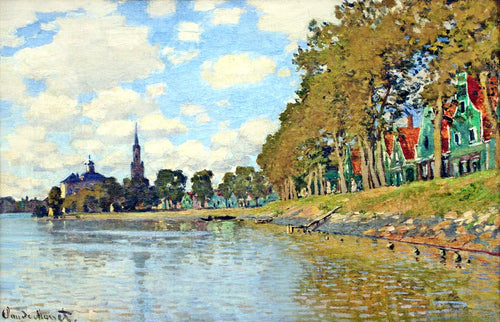 Zaandam (Claude Monet) - Reprodução com Qualidade Museu