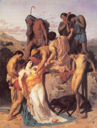 Zenobia encontrada por pastores nas margens do Araxes (William-Adolphe Bouguereau) - Reprodução com Qualidade Museu
